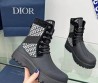 Женские комбинированные ботинки Christian Dior 2023 черные