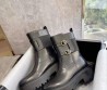 Женские кожаные ботинки Celine 2023 с пряжками черные