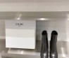 Женские кожаные ботильоны на каблуке Celine 2023 черные