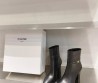 Женские кожаные ботильоны на каблуке Celine 2023 черные