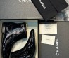 Женские ботинки Chanel 2023 черные лакированные