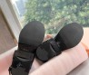 Женские кожаные сапоги Miu Miu 2023 черные с ремешками