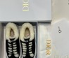 Женские замшевые кеды Christian Dior 2023 черные с мехом