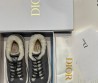 Женские замшевые кеды Christian Dior 2023 серые с мехом