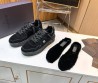 Мужские замшевые кроссовки Valentino 2023 с меховой стелькой черные