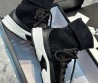Женские комбинированные ботинки Chanel 2023 черные