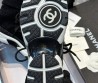 Женские комбинированные ботинки Chanel 2023 черные