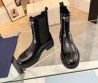 Женские кожаные сапоги Prada 2023 черные