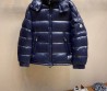 Мужской пуховик Moncler 2023 синий