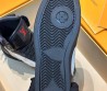 Женские высокие кроссовки Louis Vuitton 2023 черные с серым