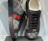 Женские кроссовки Gucci 2023 темно-серые с принтом