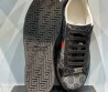 Женские кроссовки Gucci 2023 темно-серые с принтом