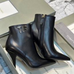 Женские кожаные ботильоны Tom Ford 2023 черные