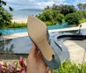Женские лакированные туфли Jimmy Choo 2023 голубые с бусинами