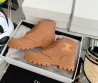 Женские текстильные ботинки Celine 2023 коричневые