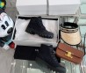 Женские текстильные ботинки Celine 2023 черные