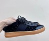 Женские комбинированные кроссовки на меху Louis Vuitton 2023 черные