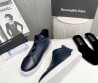 Мужские кожаные кроссовки на меху Ermenegildo Zegna 2023 синие