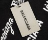 Женский джемпер Balenciaga 2023 черный с надписями