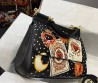 Женская кожаная сумка Dolce & Gabbana 2023 24x20 черная с картами