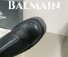 Женские кожаные сапоги на платформе Balmain 2023 черные