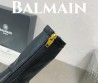 Женские кожаные сапоги на платформе Balmain 2023 черные