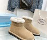 Женские замшевые угги Prada 2023 коричневые