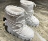Женские текстильные луноходы Prada 2023 белые