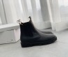 Женские кожаные ботинки Celine 2023 черные