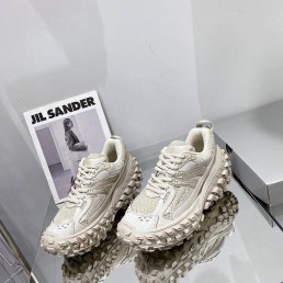 Женские комбинированные кроссовки Balenciaga 2023 бежевые