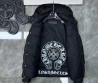 Мужской пуховик Chrome Hearts 2023 черный с капюшоном