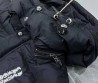 Мужской пуховик Chrome Hearts 2023 черный с капюшоном