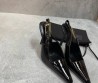 Женские туфли Saint Laurent 2023 черные лакированные