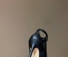 Женские кожаные ботильоны Jimmy Choo 2023 черные с вырезами