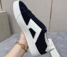 Мужские замшевые кеды Santoni 2023 темно-синие