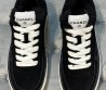 Женские замшевые кроссовки на меху Chanel 2023 черные