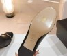 Женские кожаные сапоги Chanel 2024 черные с матовым носком