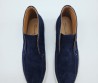 Мужские высокие замшевые лоферы Santoni 2024 синие