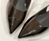Женские туфли Chanel 2024 черные лакированные