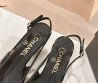 Женские туфли Chanel 2024 черные лакированные
