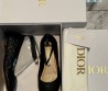 Женские кожаные балетки с ремешком Christian Dior 2023 черные