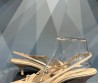 Женские кожаные туфли Miu Miu 2023 бежевые лакированные