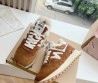 Женские замшевые кроссовки New Balance x Miu Miu 2023 коричневые