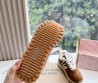 Женские замшевые кроссовки New Balance x Miu Miu 2023 коричневые