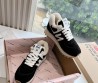 Женские замшевые кроссовки New Balance x Miu Miu 2023 черные