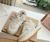 Женские кожаные кроссовки New Balance x Miu Miu 2023 серые