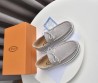 Мужские замшевые лоферы Tod's 2023-2024 светло-серые