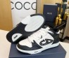 Женские кожаные кроссовки Christian Dior 2024 белые с черным