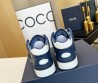 Женские кожаные кроссовки Christian Dior 2024 белые с темно-синим
