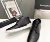 Мужские кожаные высокие кеды Ermenegildo Zegna 2024 черные